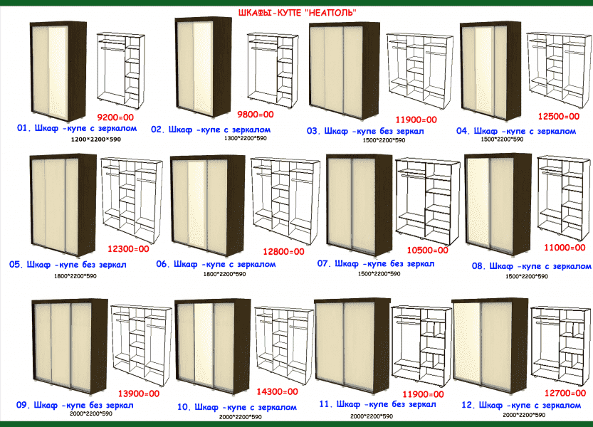 шкаф-купе неаполь в Белгороде