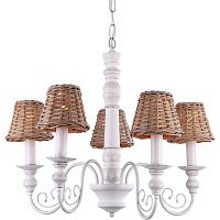 подвесная люстра arte lamp villaggio a3400lm-5br коричневая в Белгороде
