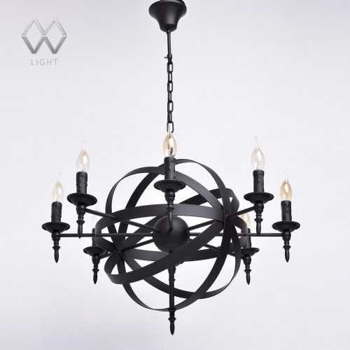 подвесная люстра mw-light замок 249017208 черная в Белгороде