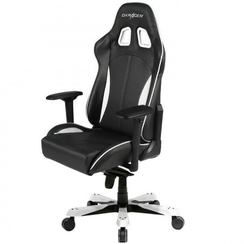 кресло геймерское dxracer king ks57 черно-белое в Белгороде