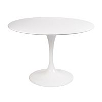 стол eero saarinen style tulip table mdf d100 глянцевый белый в Белгороде