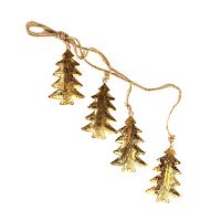 гирлянда новогодняя подвесная елки золотые golden trees, 65 см в Белгороде
