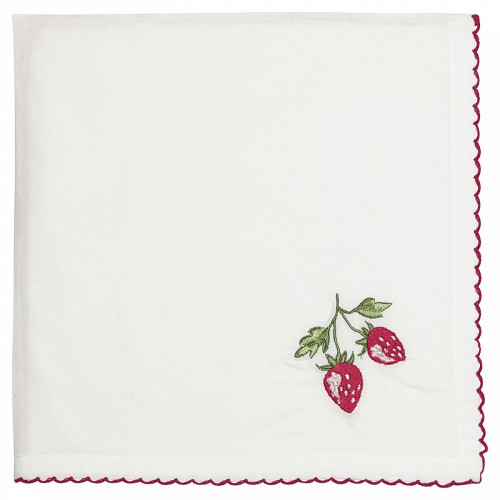 салфетка strawberry red w/embroidery в Белгороде