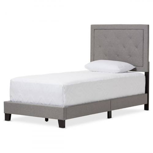 кровать paris linen upholstered gray 140х200 в Белгороде