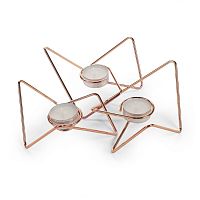 набор подсвечников медных металлических для чайных свечей tri-angular loop, 7 см, 3 штуки в Белгороде