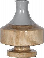 ваза настольная rustic chic vase grey wood в Белгороде