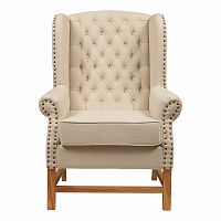 кресло мягкое с ушами french provincial armchair бежевое в Белгороде