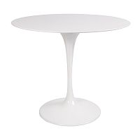 стол eero saarinen style tulip table mdf белый d90 глянцевый в Белгороде