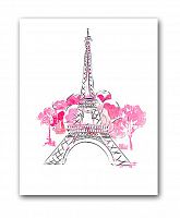 постер paris а3 (розовый) в Белгороде