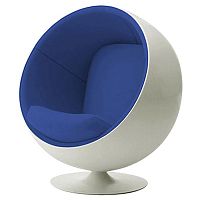 детское кресло eero ball chair бело-синее в Белгороде