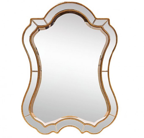 зеркало настенное фигурное в золотой раме в Белгороде