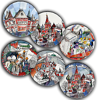 сет тарелки московия dream (6 шт.) в Белгороде