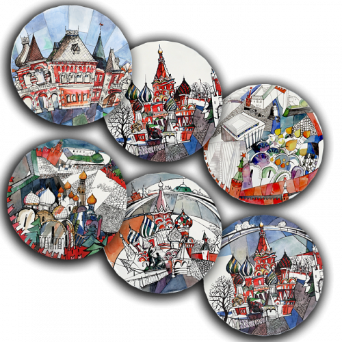 сет тарелки московия dream (6 шт.) в Белгороде