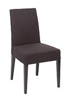 стул aylso dining chair кожа тёмно-коричневая в Белгороде