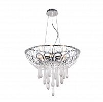 подвесная люстра crystal lux dorotea sp5 d450 chrome прозрачная в Белгороде