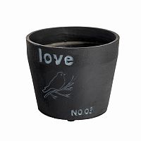 цветочный горшок love чёрный в Белгороде