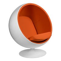 кресло eero aarnio style ball chair оранжевое в Белгороде