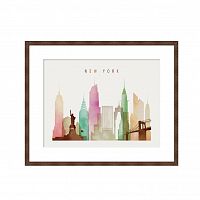 постер new york, usa разноцветный в Белгороде
