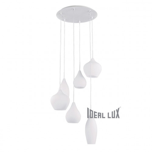подвесная люстра ideal lux soft sp6 bianco в Белгороде