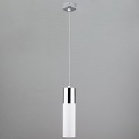 подвесной светильник eurosvet double topper 50135/1 led хром/белый в Белгороде