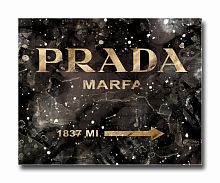 постер prada mafia на чёрном в золотом a4 в Белгороде
