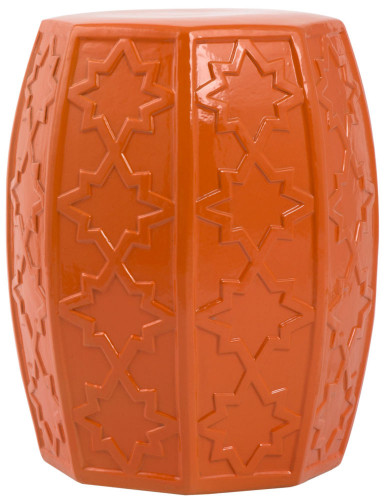 керамический столик-табурет garden stool оранжевый в Белгороде