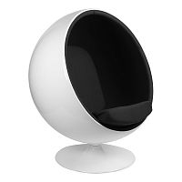 кресло eero aarnio style ball chair черное в Белгороде