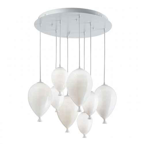 подвесная люстра ideal lux clown sp8 bianco в Белгороде