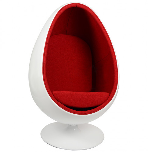 кресло ovalia egg style chair красное в Белгороде