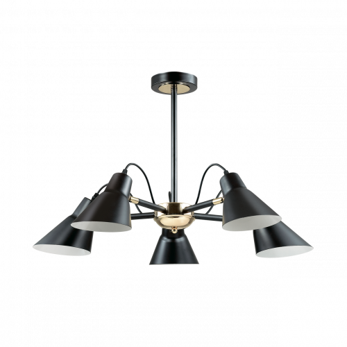 потолочная люстра lumion naomi 3709/5c черная в Белгороде