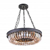 люстра terra black amber d50 черная, стекло янтарного цвета в Белгороде