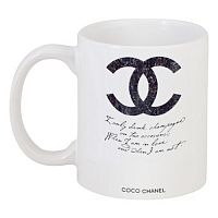 кружка с рисунком drink champagne. coco chanel в Белгороде