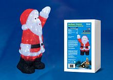 фигурка светодиодная «дед мороз» 38х24x60см (ul-00002332) uld-m3860-120/sta white ip20 xmasman в Белгороде