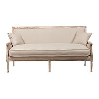 диван auguste salon bench with burlap прямой бежевый в Белгороде