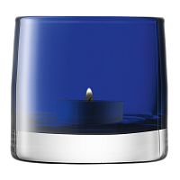 подсвечник стеклянный синий для чайной свечи light colour, 8,5 см в Белгороде