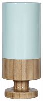 ваза настольная rustic chic tube blue wood в Белгороде