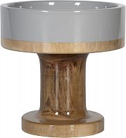 ваза настольная rustic chic bowl grey wood в Белгороде