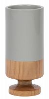ваза настольная rustic chic tube grey wood в Белгороде