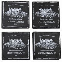 подставки под стакан квадратные сланец (набор шт) comptoir de famille в Белгороде