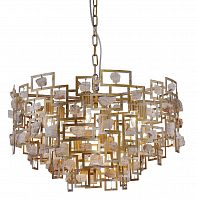 подвесная люстра crystal lux diego sp9 d600 gold в Белгороде