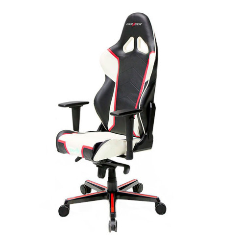 кресло геймерское dxracer racing черно-бело-красное в Белгороде