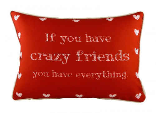 подушка с надписью crazy friends в Белгороде
