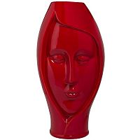 ваза голова женщины бордовая 19,5х16,5х37,5 см в Белгороде