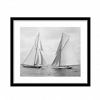 постер sailboats race during cruise серый в Белгороде
