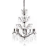 люстра maria theresa grande 8 lamps чёрная, прозрачная в Белгороде