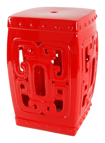 керамический столик-табурет oriental stool red в Белгороде