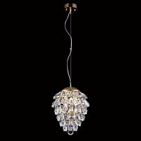 подвесной светильник crystal lux charme sp3+3 led gold/transparent в Белгороде