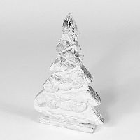 украшение новогоднее на подставке ель серебряная snow tree, 22х11х5 см в Белгороде