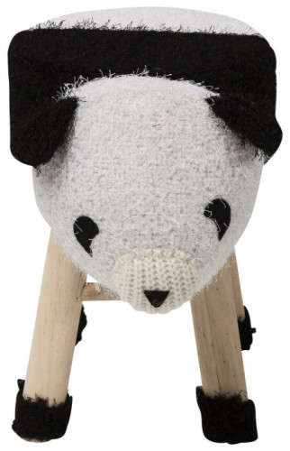 kare design пуф panda, коллекция "панда" 40*35*27, полиэстер, полиуретан, сосна, белый в Белгороде