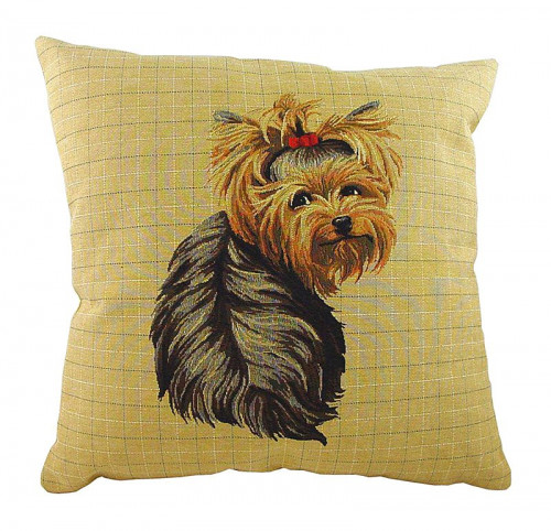 подушка с фото йоркширского терьера yorkie sitting в Белгороде